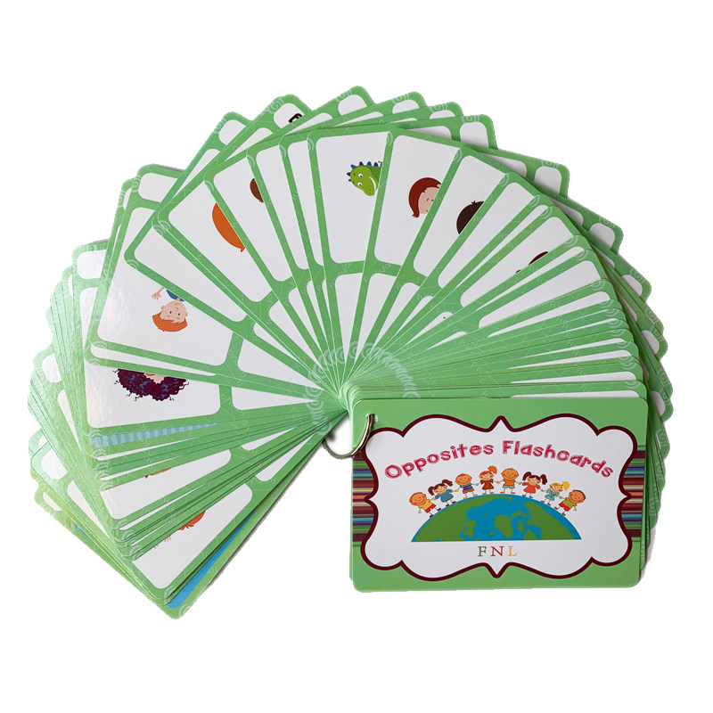 Kids Educational Resources - The 100 Groups Opposites Flashcards English