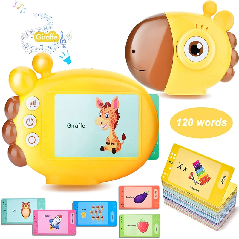 Kids Educational Reader - Giraffe Flash Card Reader Sight Words