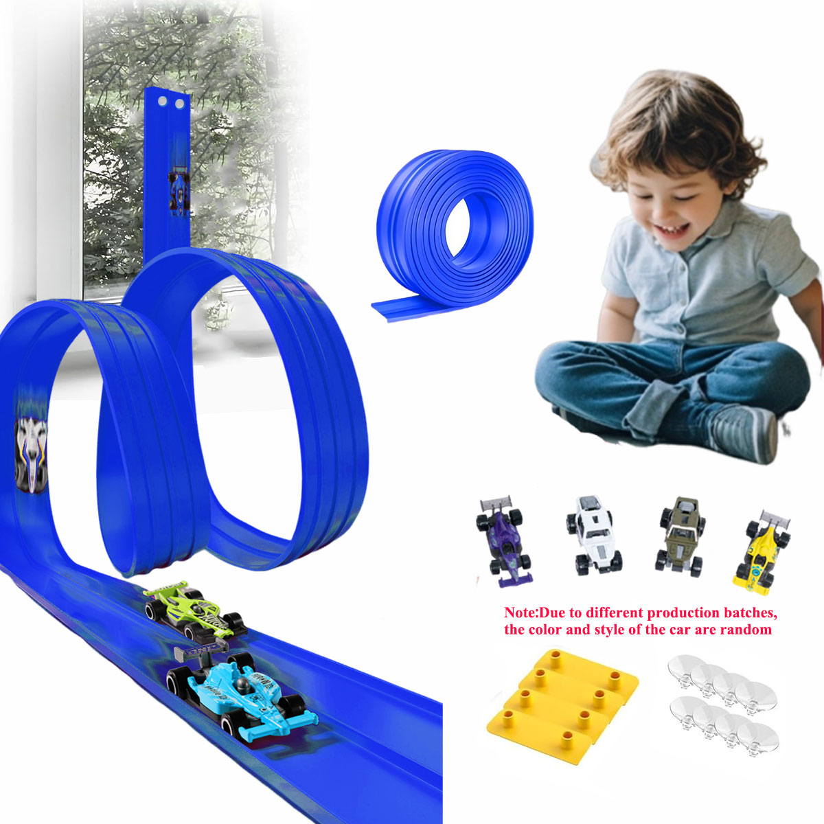 Kids Educational Resources - Net Bag 13Ft/16.3Ft Flexible Track Toy