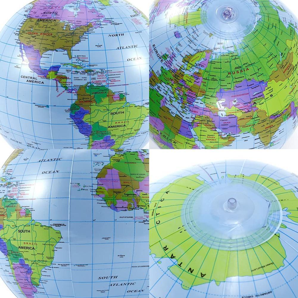 Educational Globe For Kids - 12/16Inch Inflate Globe Beach Ball Toy
