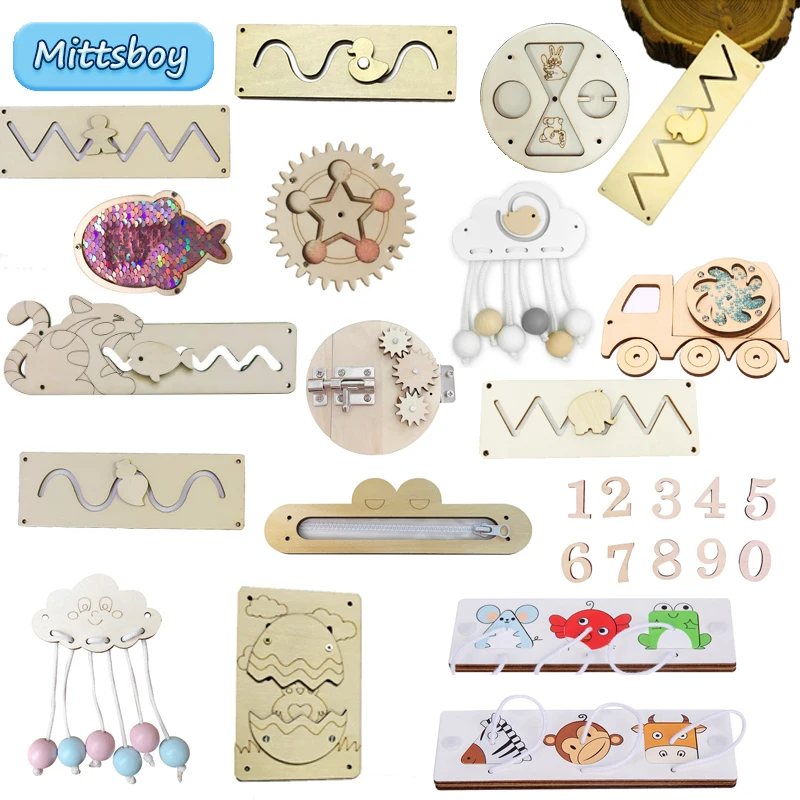 Kids Nature Education - DIY Busy Board Montessori Educational Toys