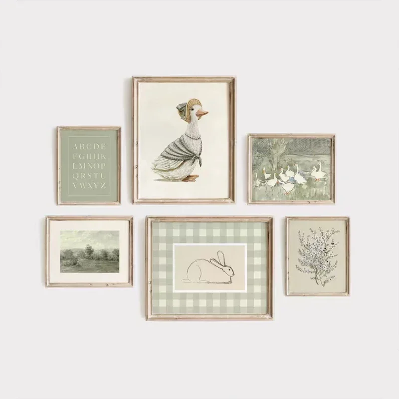 Kids Educational Resources - Green Bohemian Nursery Gallery Wall Poster