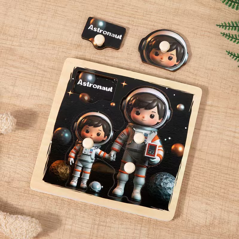 Kids Education Design - Astronaut Design 5-Pin Educational Hand Grab