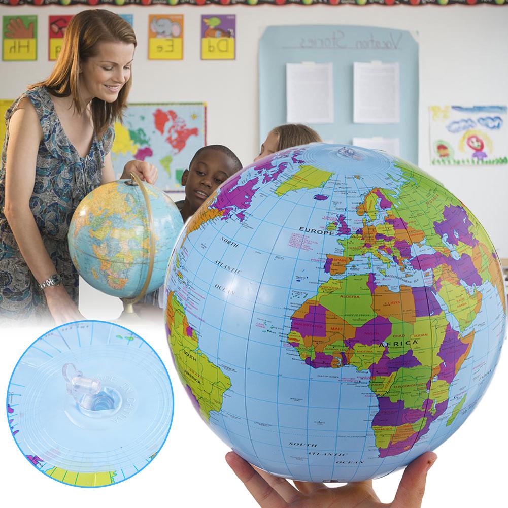 Educational Globe For Kids - 12/16Inch Inflate Globe Beach Ball Toy
