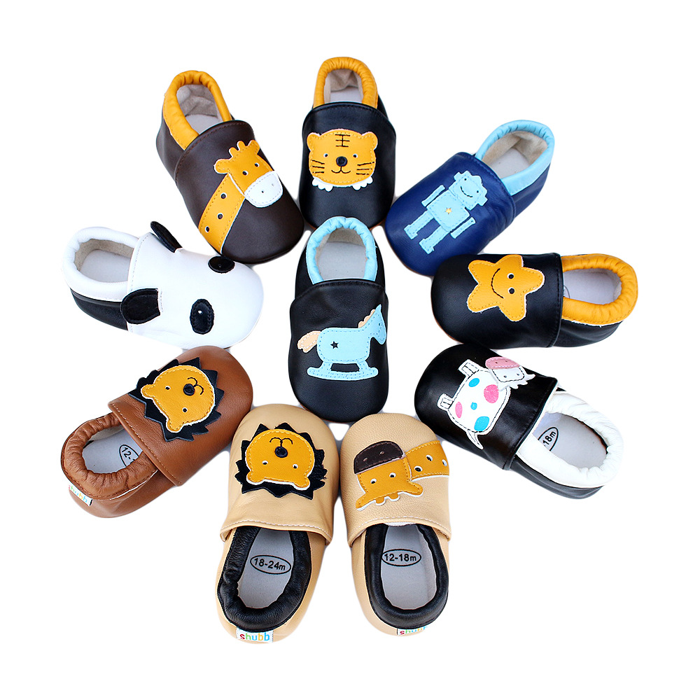 Kids First Education - Baby Leather Casual Crib Shoes For