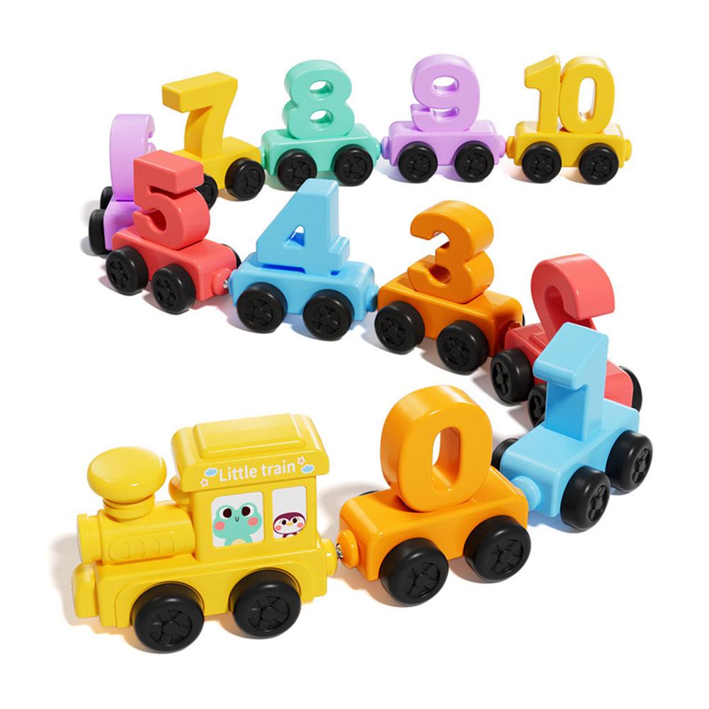 Kids Educational Resources - Montessori Educational Toy Train Set Wooden