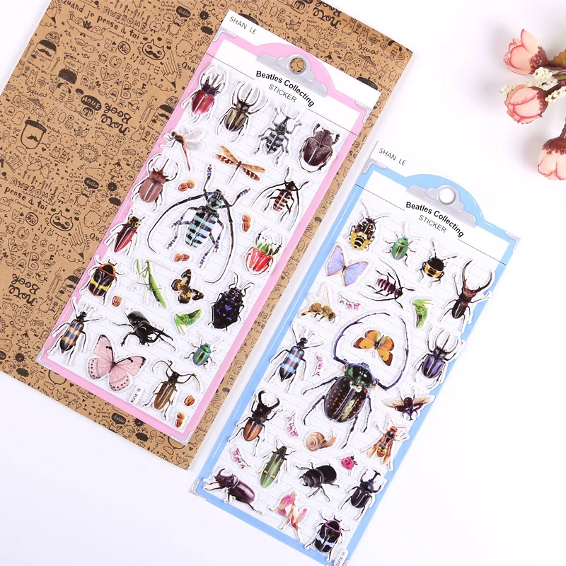 Kids Education Charts - Hot Sale 3D Lifelike Insect Stickers