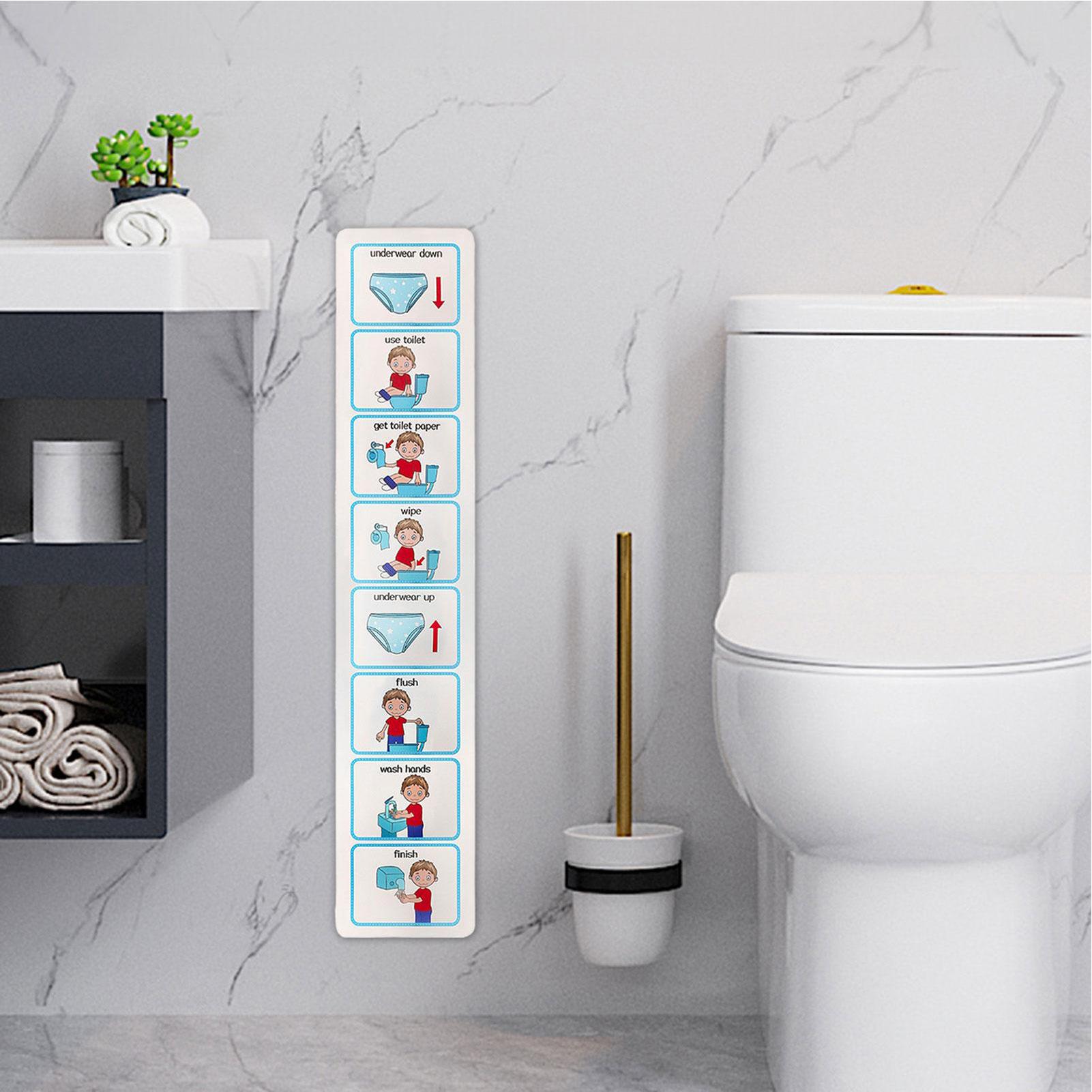 Kids Education Charts - Potty Training Visual Schedule Toilet Chart