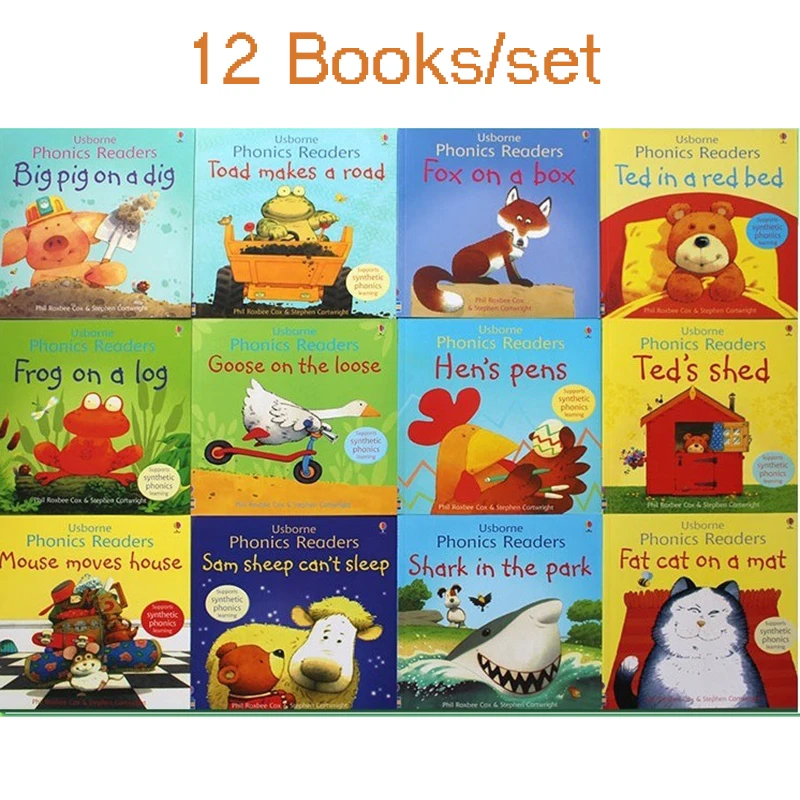 Kids Educational Reader - 12Books for 1 Set Kids Usborne