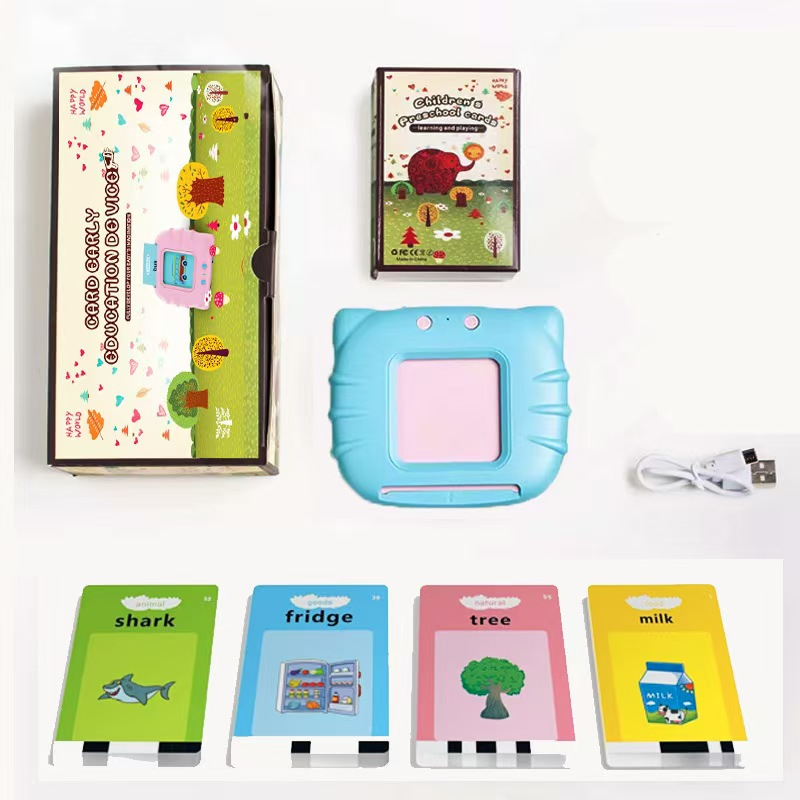 Kids Educational Reader - Cute Cat Talking Flash Cards Reader