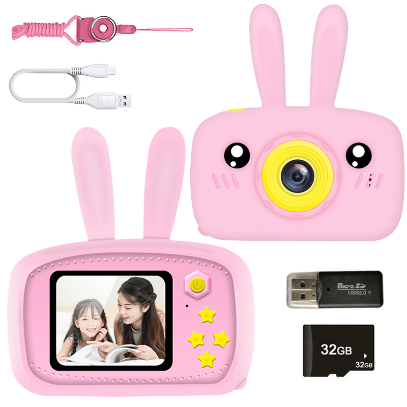 New Mini Cartoon Rabbit Camera - Kids Education Video ulasan dan harga