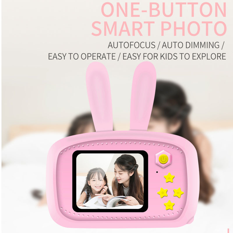 New Mini Cartoon Rabbit Camera - Kids Education Video ulasan dan harga