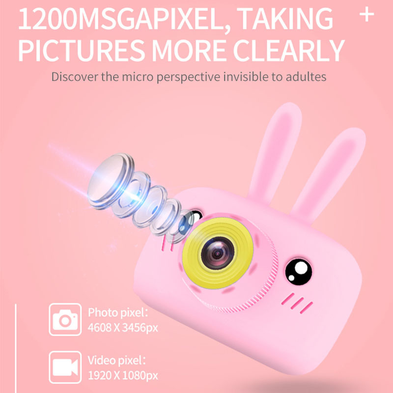 New Mini Cartoon Rabbit Camera - Kids Education Video ulasan dan harga