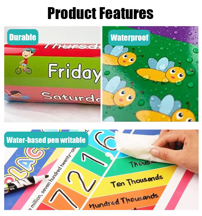 16 PCS Educational Posters for - Kids Education Charts ulasan dan harga