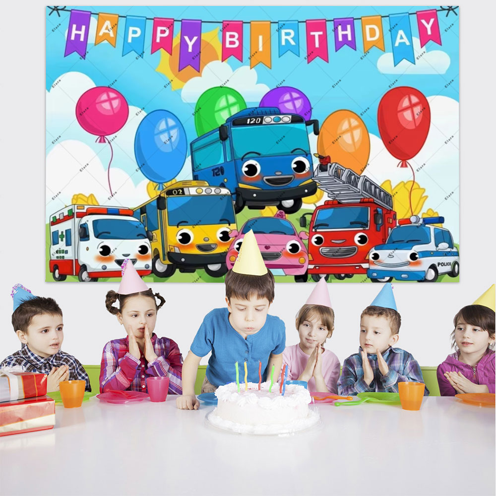 Cartoon Anime The Little Bus K - Kids Education Background ulasan dan harga
