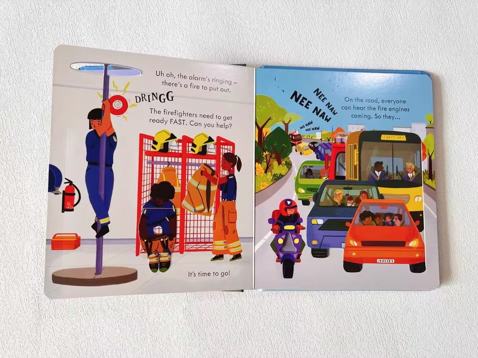 Usborne Peep Inside How A Fire - English Kids Education ulasan dan harga