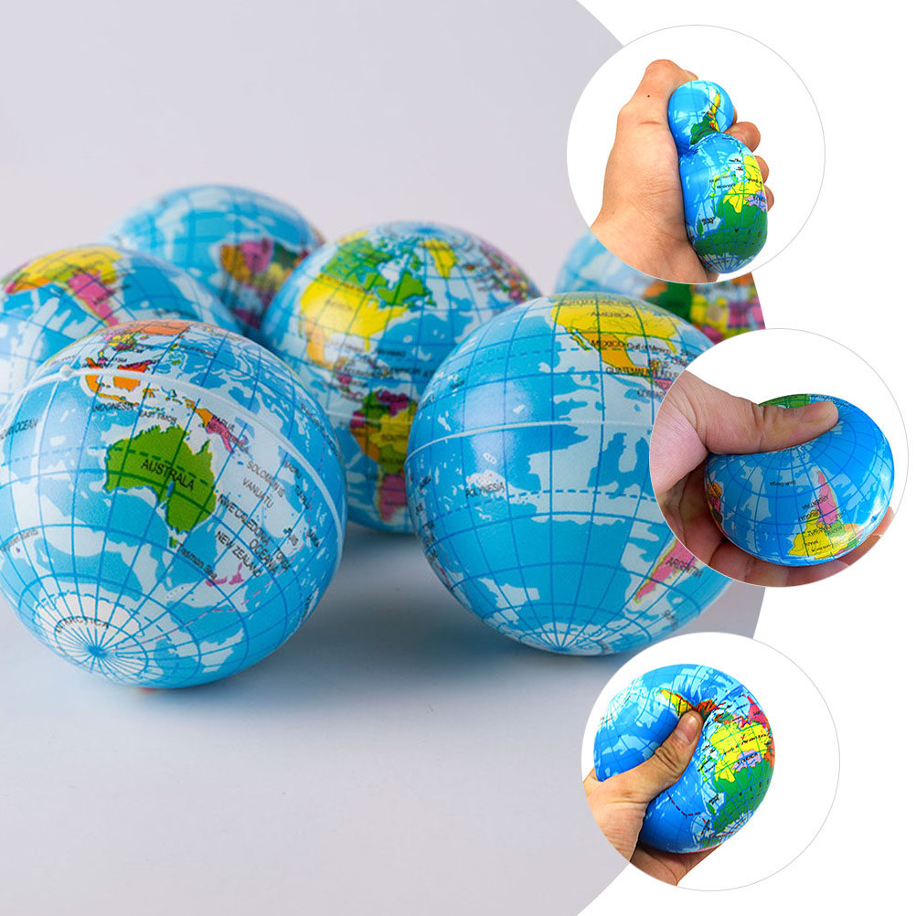 6 Pcs Stress Balls Kids Squeez - Educational Globe For Kids ulasan dan harga