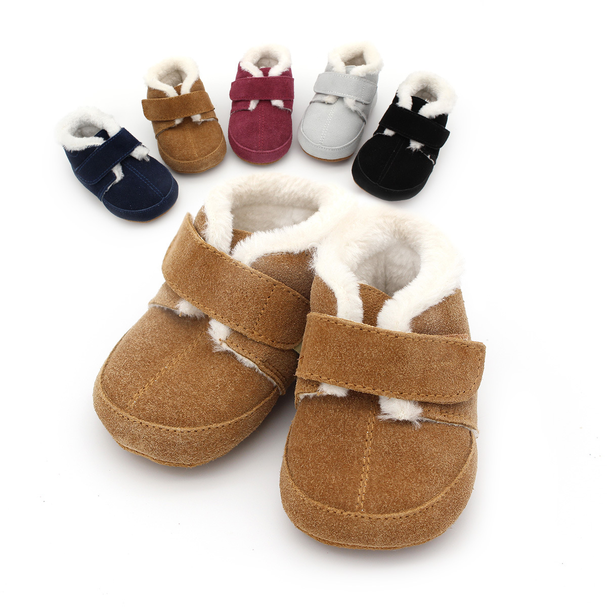 Baby Furry Boots Kids Leather  - Kids First Education ulasan dan harga