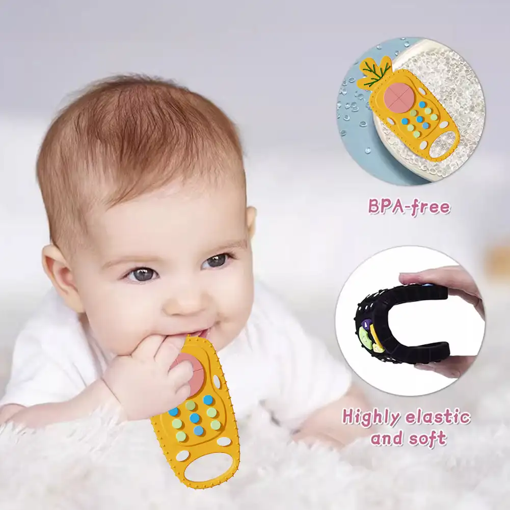Baby Silicone Teether Toys Rem - Kids Nature Education ulasan dan harga