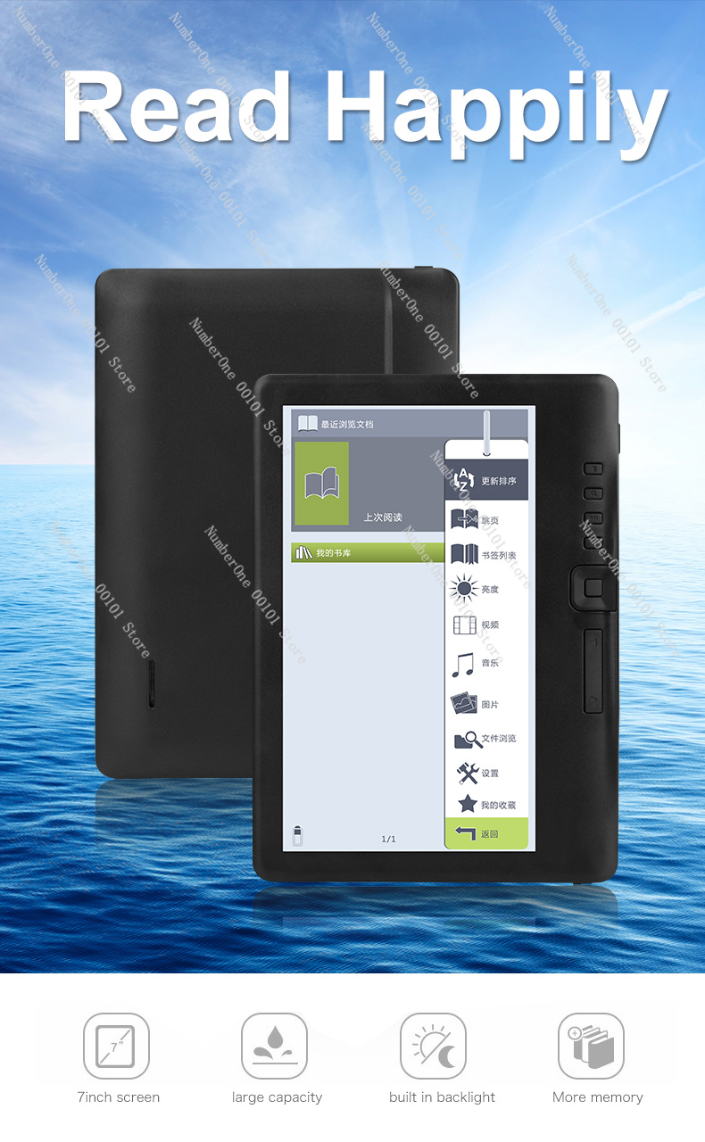 7 Inch M7 Eink E‑Reader Tablet - Kids Educational Reader ulasan dan harga