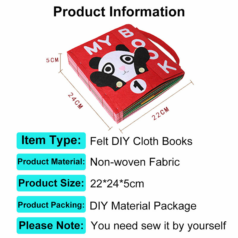 Non-Woven Felt Fabric Sewing D - Kids First Education ulasan dan harga