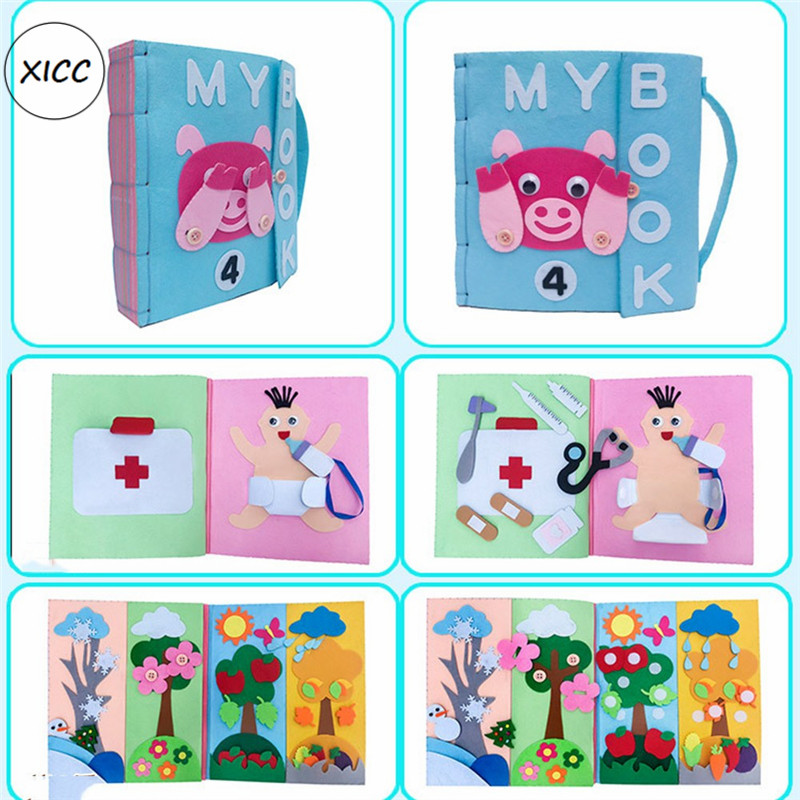 Non-Woven Felt Fabric Sewing D - Kids First Education ulasan dan harga