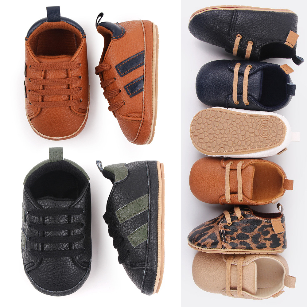 Baby Leather Casual Crib Shoes - Kids First Education ulasan dan harga