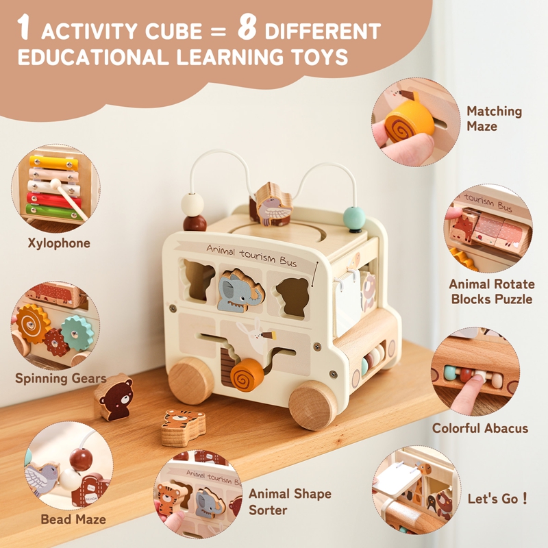 Montessori Wooden Children Toy - Kids Nature Education ulasan dan harga
