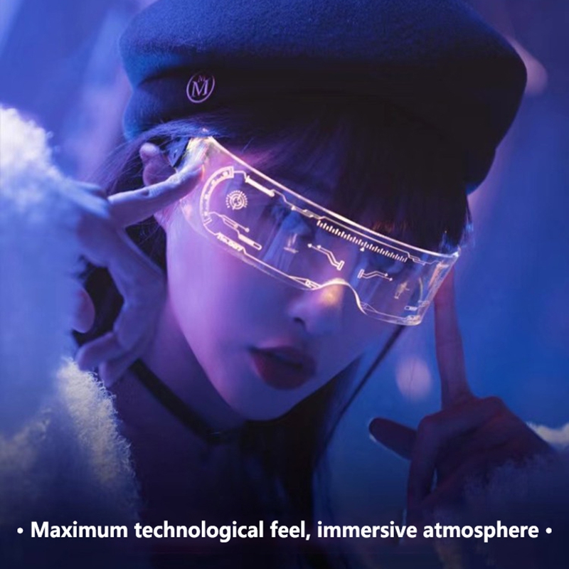 Cyberpunk Electric LED Glasses - English Kids Education ulasan dan harga