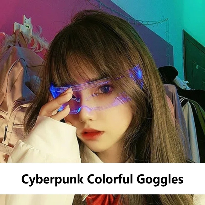 Cyberpunk Electric LED Glasses - English Kids Education ulasan dan harga