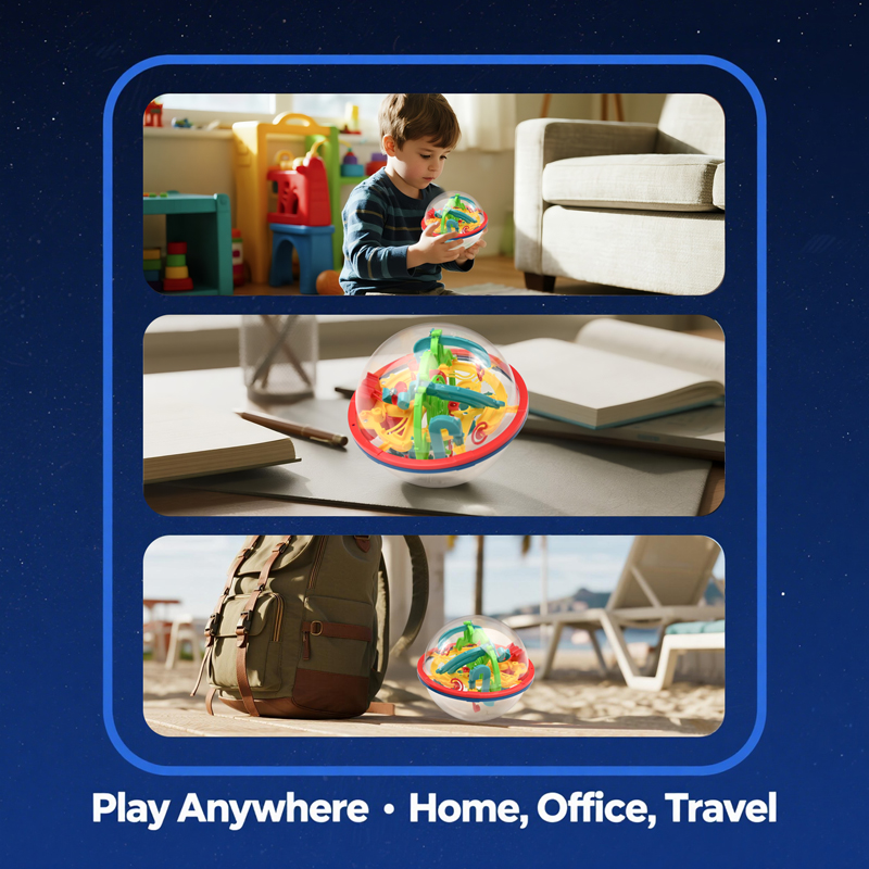 3D Magic Ball Labyrinth Brain  - Educational Globe For Kids ulasan dan harga