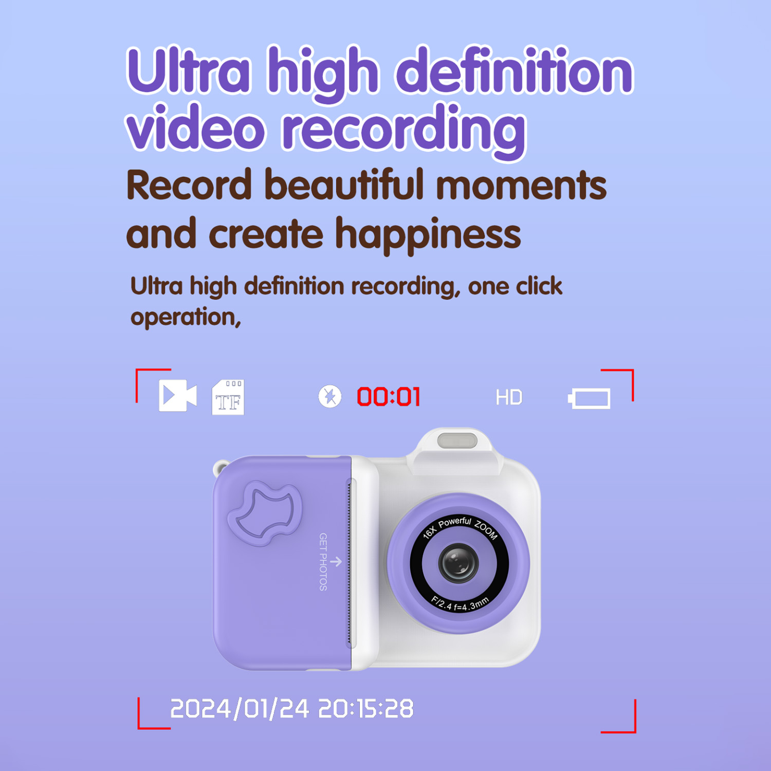 Children Digital Camera Instan - Kids Education Video ulasan dan harga