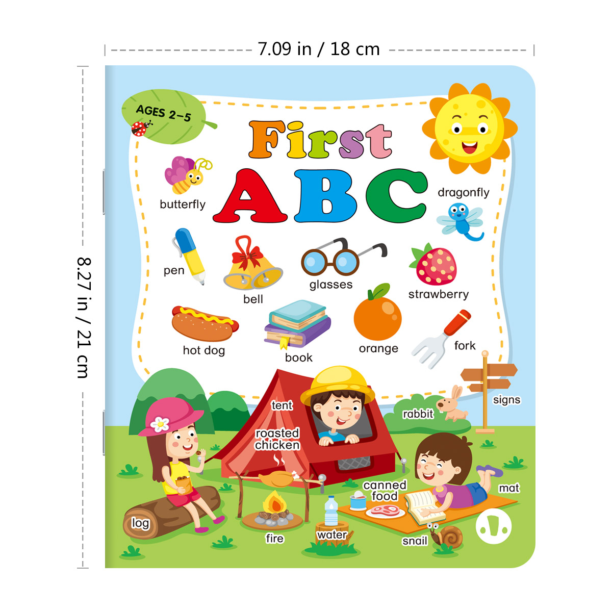 First ABC Alphabet Book for Ki - Kids First Education ulasan dan harga