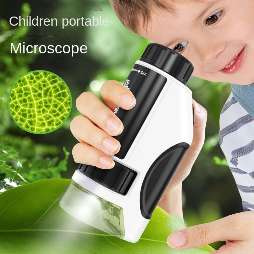 Handheld Kids Microscope LED L - Education Kids Definition ulasan dan harga