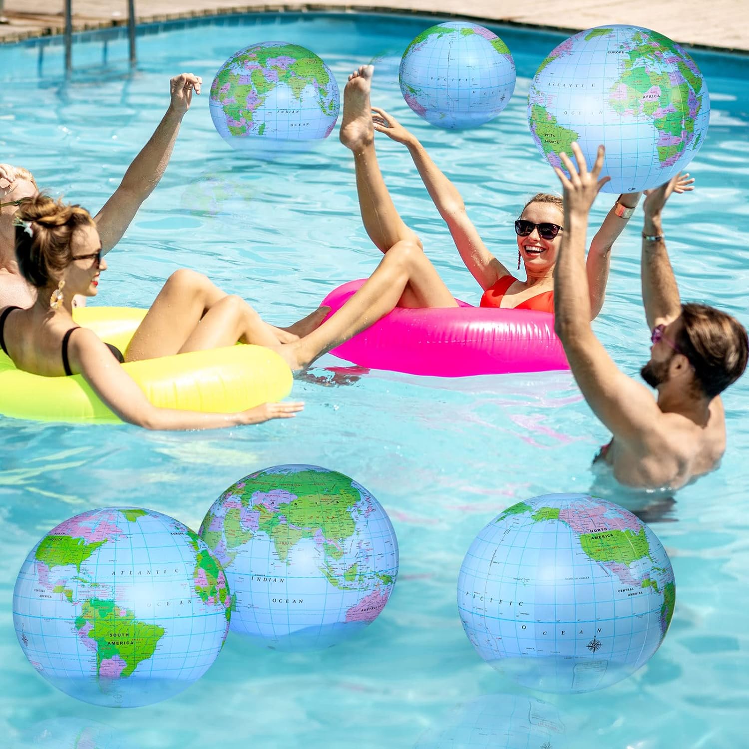1/2/4 PCS Inflatable Globe Blo - Educational Globe For Kids ulasan dan harga