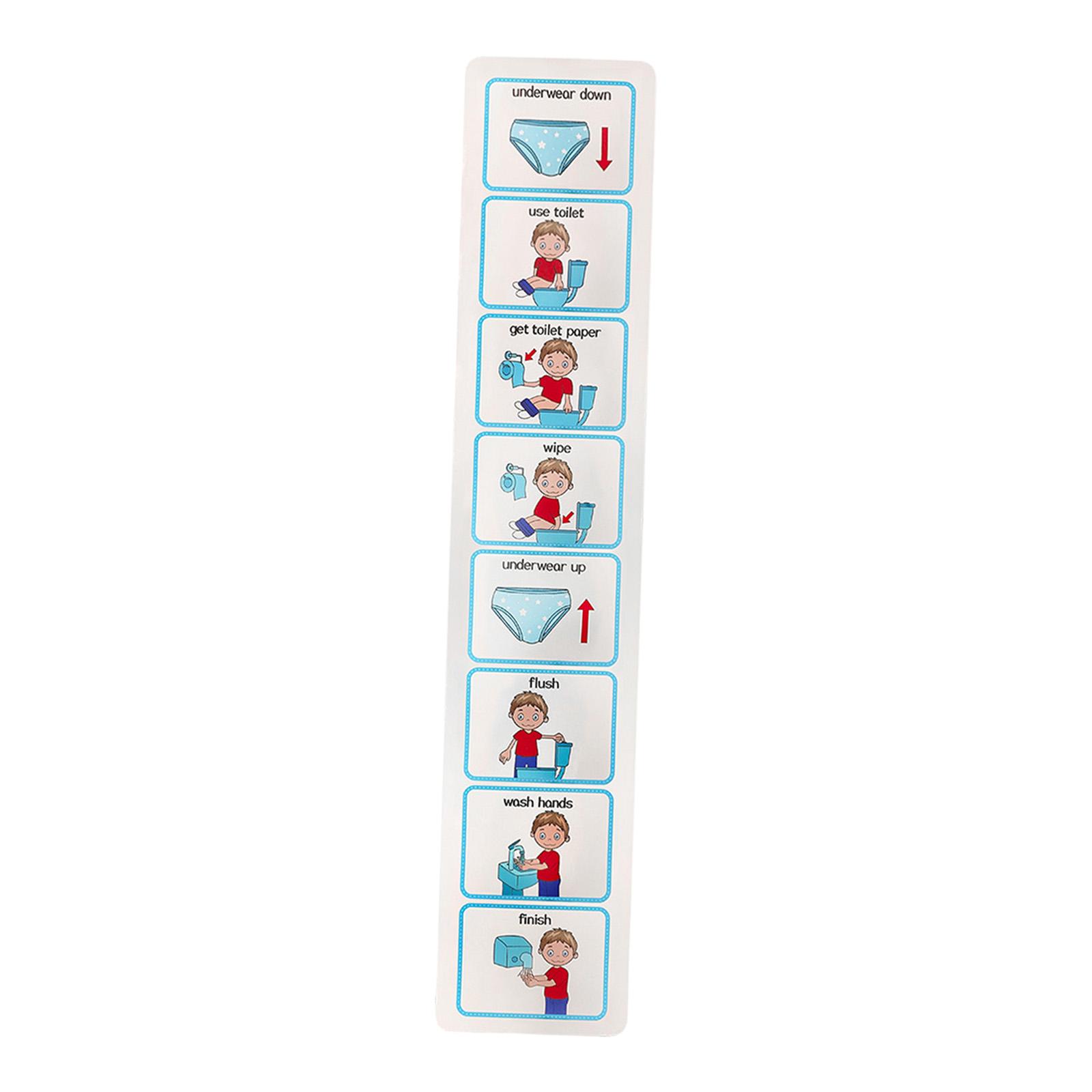 Kids Potty Chart Visual Schedu - Kids Education Charts ulasan dan harga