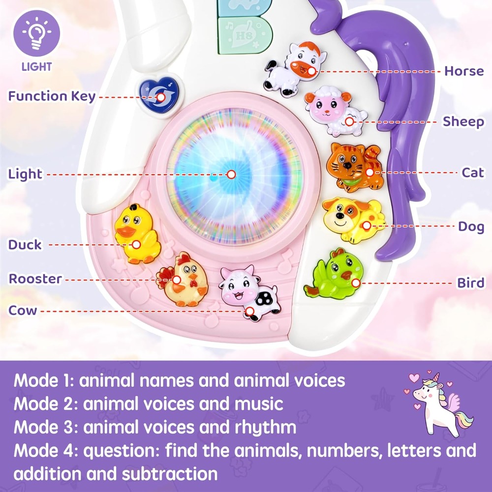 Baby Musical Unicorn Toys Educ - Kids First Education ulasan dan harga