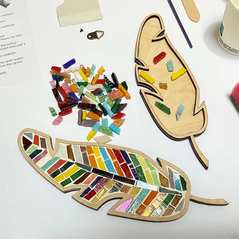 DIY Mosaic Coaster Colored Fea - Kids Educational Resources ulasan dan harga