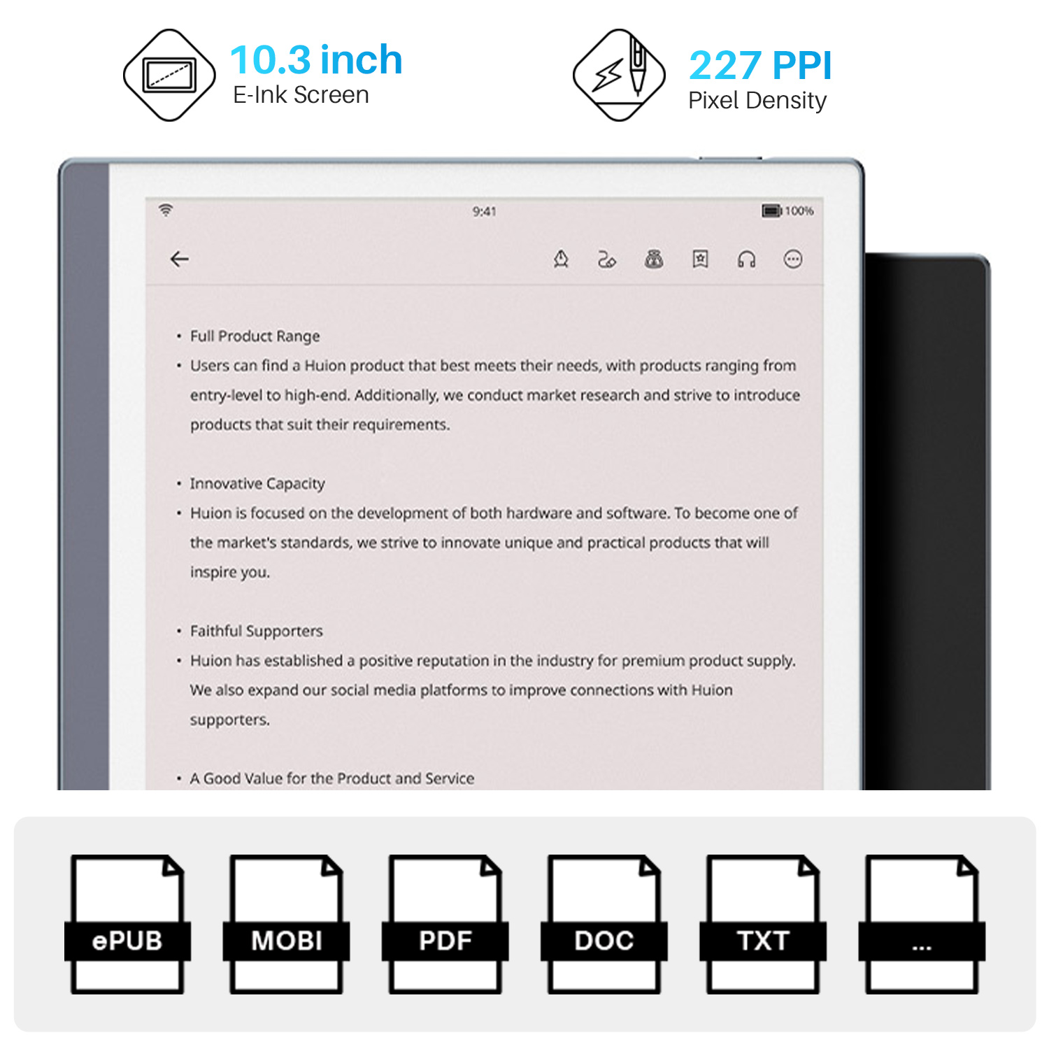 Portable 10.3 Inch Ebook Reade - Kids Educational Reader ulasan dan harga