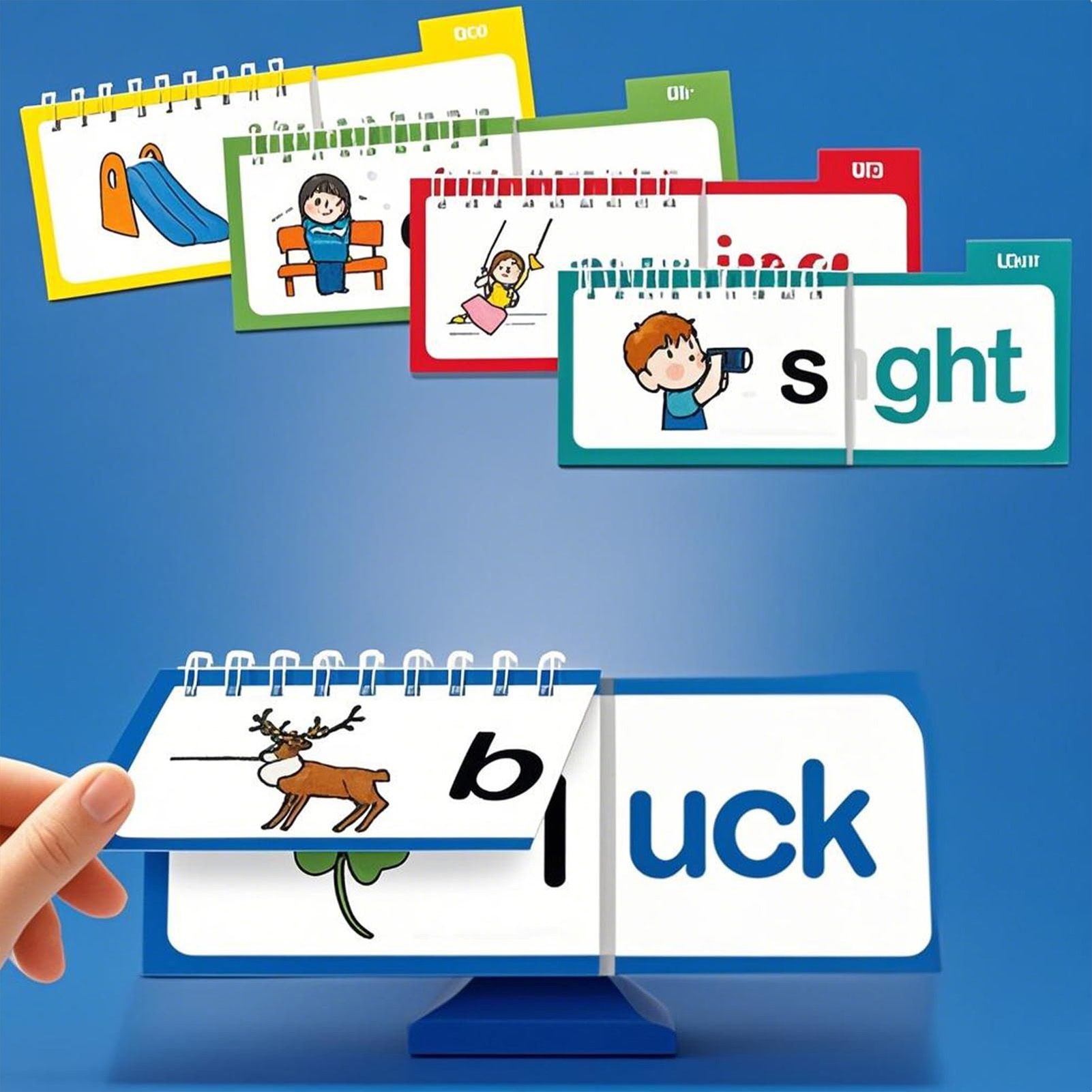Laminated Phonics Flash Cards  - Kids Education Rhymes ulasan dan harga