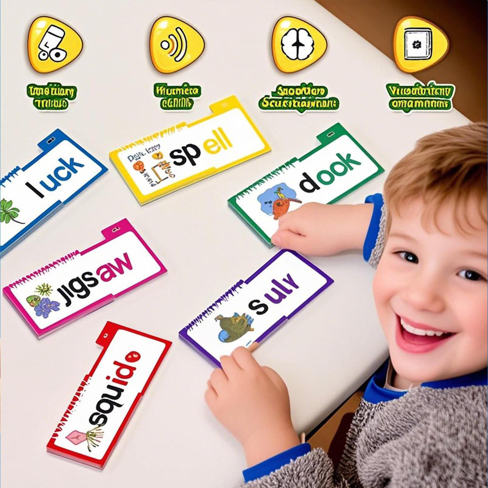 Laminated Phonics Flash Cards  - Kids Education Rhymes ulasan dan harga