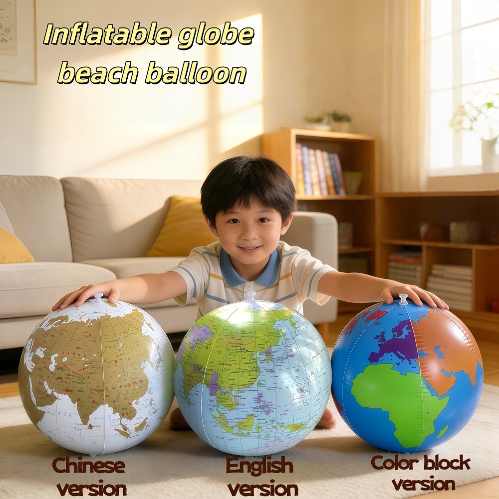 30cm Inflate Globe Beach Ball  - Educational Globe For Kids ulasan dan harga
