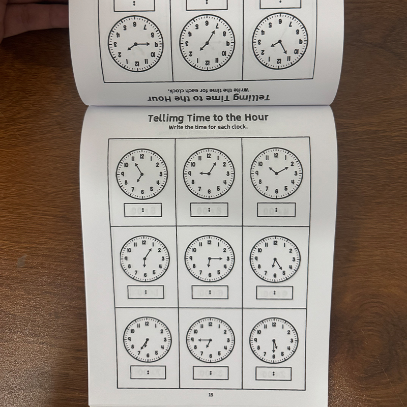 Telling Time Workbook for Kids - English Kids Education ulasan dan harga