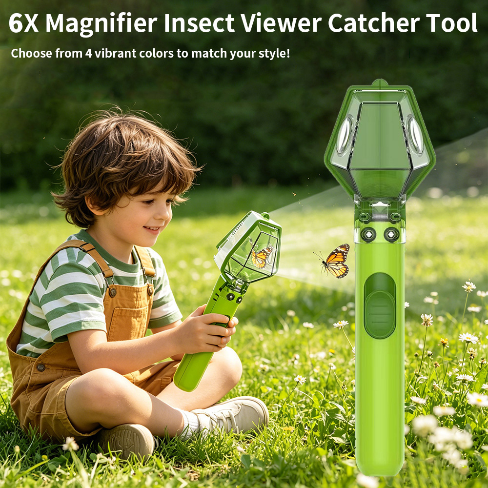 6X Magnifier Kids Bug Catcher, - Kids Nature Education ulasan dan harga